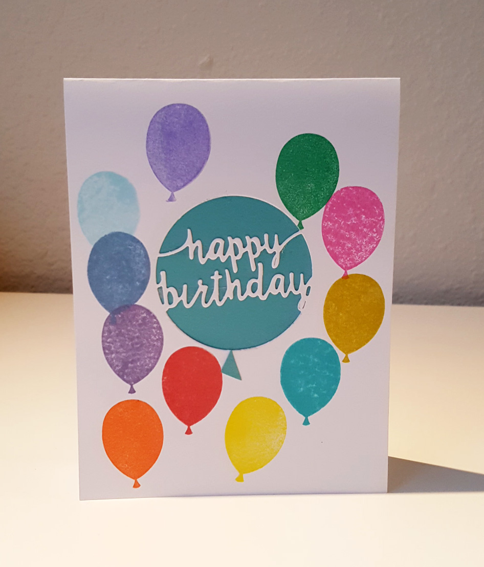 Birthday Balloons Card