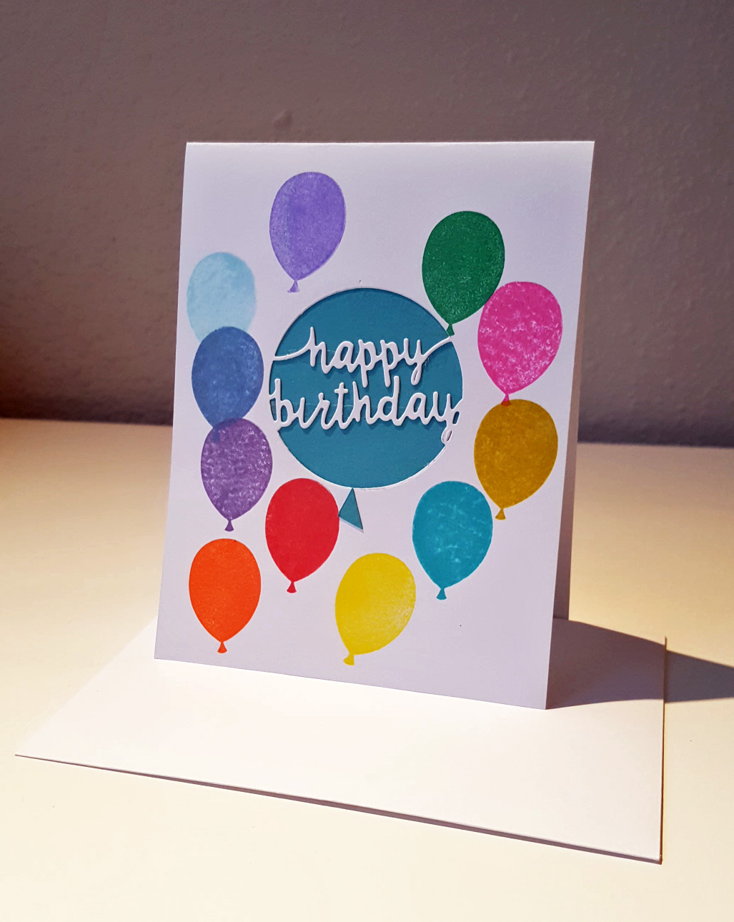 Birthday Balloons Card